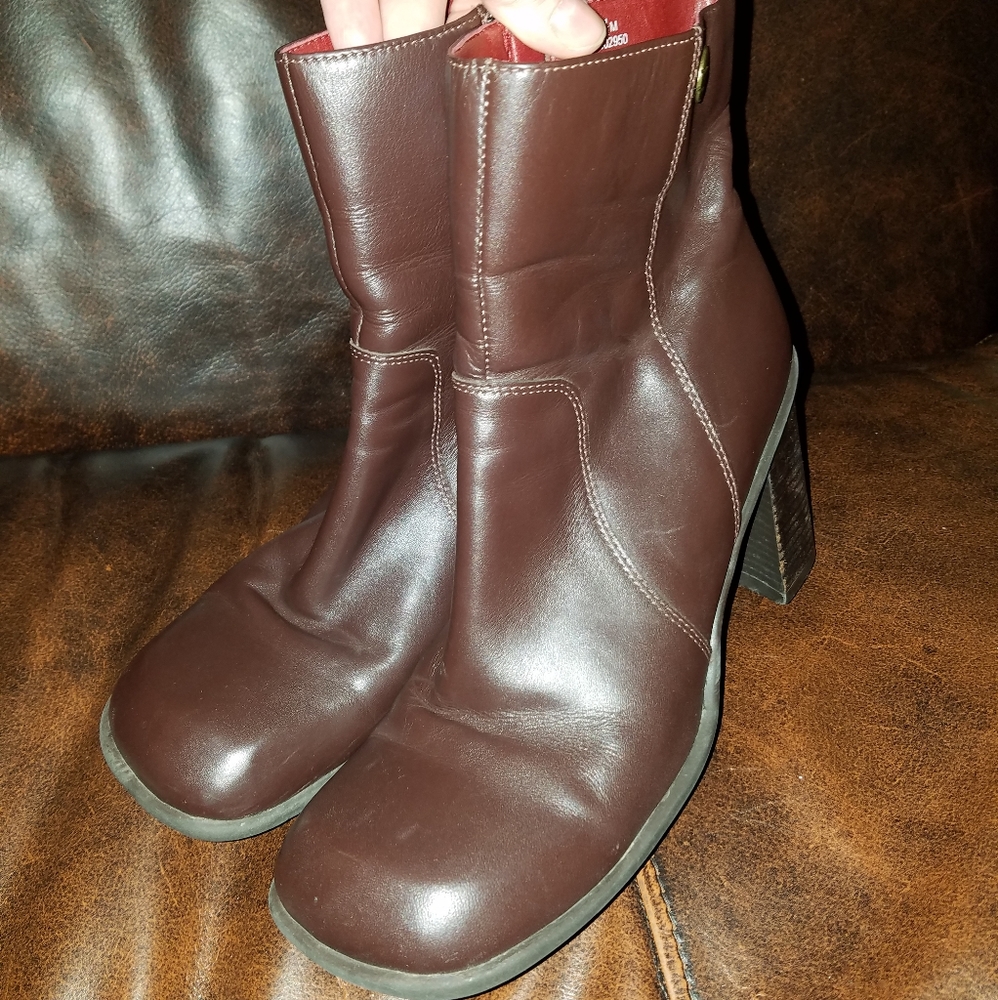 Tommy Hilfiger Leather Heel Boots